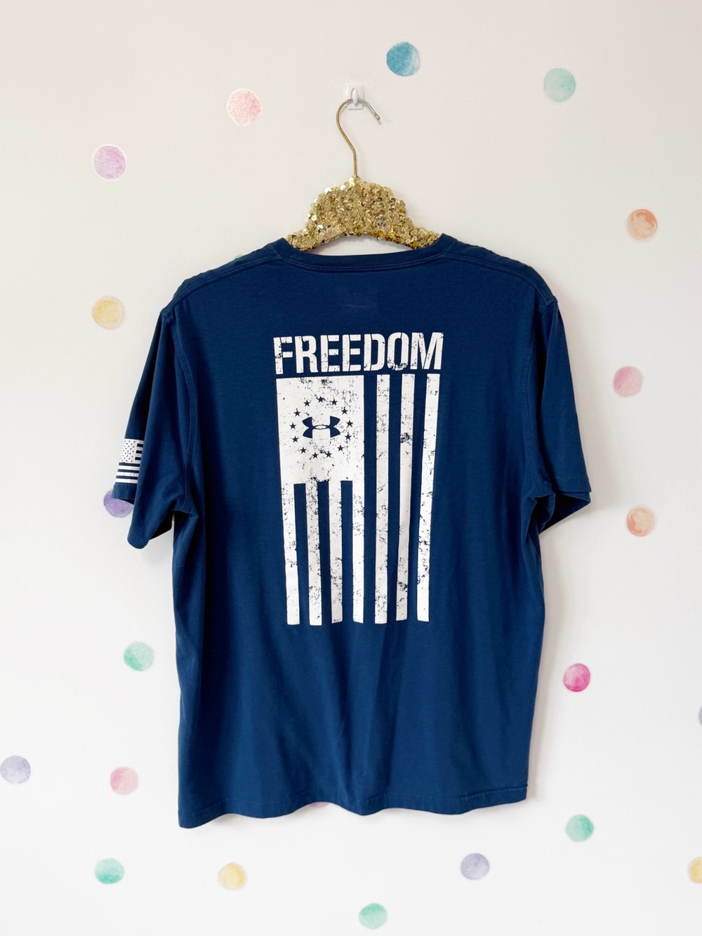 Under Armour Navy Freedom Graphic Short-Sleeve Tee